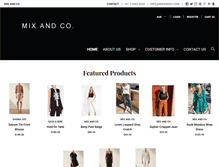 Tablet Screenshot of mixandco.com